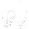 Смеситель для кухни под осмос Globus Lux Lazer GLLR-0800-10-01 черный- Фото 4
